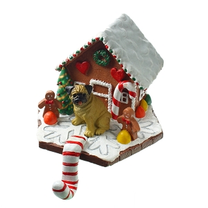 Pug Fawn GingerDog Mantle Hook